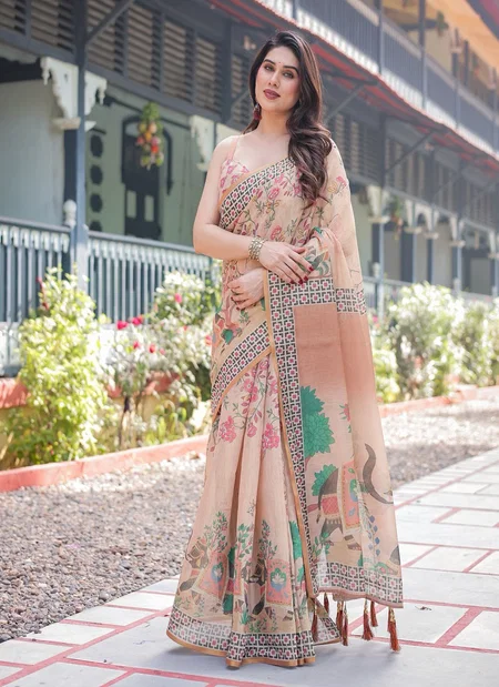 Handloom 178 By Almari Cotton Printed Saree Wholesale In India
